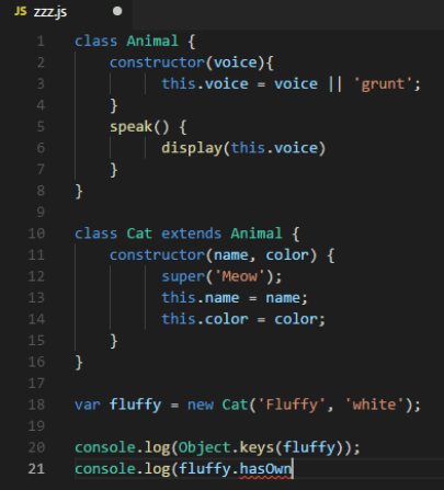 JavaScript example
